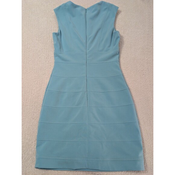 Antonio Melani Turquoise Bodycon sleeveless Dress Size 6 - Picture 7 of 16